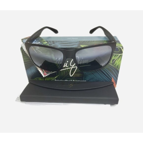 Maui Jim Red Sands MJ0432S-001 Matte Black Sunglasses Neutral Grey Polarized - Picture 4 of 8